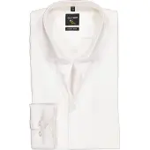 Olymp No. Six Super Slim Overhemd wit, Effen