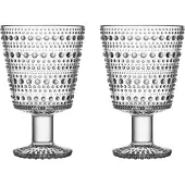 Iittala Kastehelmi glas op voet 26cl 2-pack Aqua