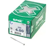 Spax 0191010400805 R 88091 Senkkopf/T-STAR TG Houtschroef 4 mm 80 mm T-STAR plus Staal WIROX 200 stuk(s)