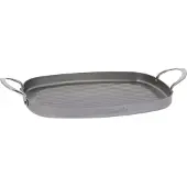 De Buyer B-Element grillplaat met 2 grepen 38 x 26 cm plaatstaal