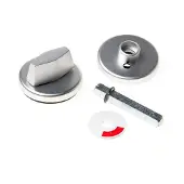 Ami Badkamerslot Wc-slot Klikrozet - Geanodiseerd Aluminium - 8mm