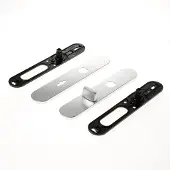 Bouwsales Langschildgarnituur afgerond ASL aluminium F1 WC8x72