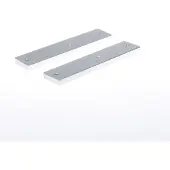 Nemef 3251 L Beslag kortschild rechthoekig | Geheel blind | los schild | F1 aluminium - 9325112000