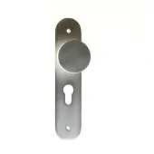 Bouwsales Knopschild aluminium op schild 45x210mm, afgerond model PC55 45x210mm
