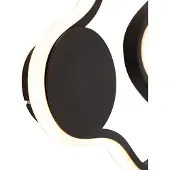 QAZQA Moderne wandlamp zwart incl. LED - Plomp