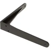 Dolle Plankdrager Herakles aluminium zwart gemoffeld 190x165 mm