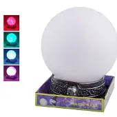 Vegaoo Glazenbol met licht en geluid (wit)