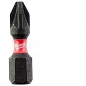 Milwaukee Shockwave slagbits Pozidriv (PZ2) 25 mm, set van 25 stuks