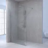 Brauer Void Inloopdouche 90x200cm - Geborsteld RVS PVD - Veiligheidsglas - Douche, Douchewanden, Inloopdouche, Vaste Wand - 8720359357939