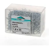 Hoenderdaal Draadnagel plat geruite kop gegalvaniseerd 1.6 x 25mm 350 gram