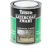 Tenco IJzercoat Teervrij Zwart 1 LTR