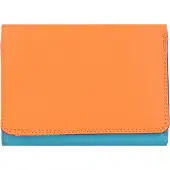 Mywalit Portemonnee 'Medium Tri-fold' neonblauw / neonlila / oranje / neonoranje / donkerroze