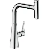 Hansgrohe Keukenkranen, HG ééngreeps wastafelmengkraan 240 METRIS DN 15, met uittrekbare uitloop chroom