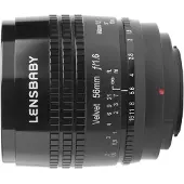 Lensbaby Velvet 56 Canon RF-mount objectief Zwart
