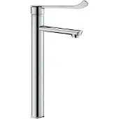 Delabie wastafelmengkraan (opbouw) chroom. glans voorsprong uitloop 160mm volumestroomklasse Z (4.2-6.9 l/min.)