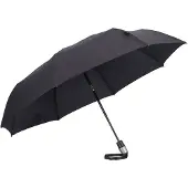 Knirps Duomatic - Opvouwbare paraplu - Duomatic kliksysteem 104 cm - Zwart