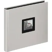 Walther design Black & White 27x26 boekalbum grijs FA209D