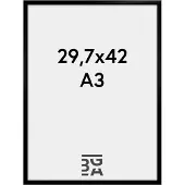 Walther design New Lifestyle - Kunststof lijst - Fotoformaat 29,7x42 cm (DIN A3) - Zwart