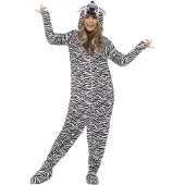 Smiffy Zebra carnavalspak man/vrouw