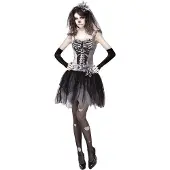 Widmann Skeletjurkje ballerina zwart