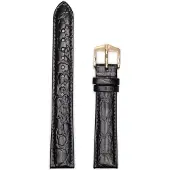 Hirsch Strap Crocograin M 12302850-1-16 (Bandbreedte: 16 mm)