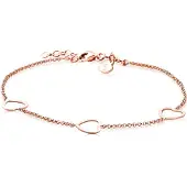 Zinzi zilveren armband rosé verguld hart 17-20cm ZIA1188R