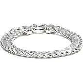 Trendjuwelier huiscollectie Armband Zilver Gourmet 10 mm 19 cm