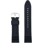 Fossil Siliconen Bandje Zwart 22 mm