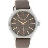 Oozoo Timepieces Taupe/Rosegoudkleurig horloge C10108 (42 mm)