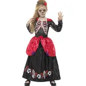 Smiffy Dia De Los Muertos Meisje Kostuum