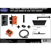 Best design Best-design "one-pack" inbouw-regendoucheset "stylmo-nero m-300" mat-zwart