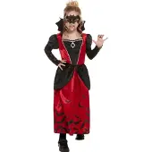 Vegaoo - Vampire Kinder Kostuum - Kids tm 12 jaar - Zwart/Rood