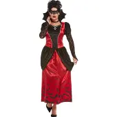 Vegaoo - Gothic Vampiress Kostuum - S - Zwart