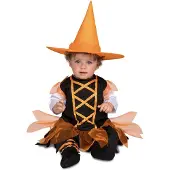 MOM Little Orange Witch Baby Costume Oranje 7-12 Months Kinderen