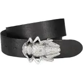 Maze Riem 'Beetle' zwart / zilver