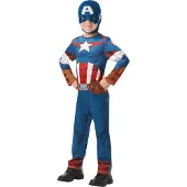 Marvel VERKLEEDKOSTUUM CAPTAIN AMERICA JONGEN 5/6 JAAR Blauw, Turquoise, Lichtblauw, Marine