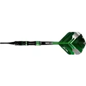 XQ Max dartpijlen Monsoon 90% softtip 18 gr zwart/groen