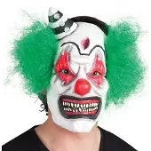 Coppens latex masker horror clown en haar