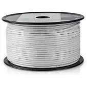 Nedis 4G/LTE proof coaxkabel op haspel voor binnen / wit - 100 meter