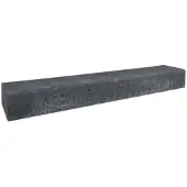Gardenlux 2 stuks! Betonbiels zwart 12x20x100 cm