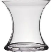 Hakbijl Glass Transparante stijlvolle x-vormige vaas/vazen van glas 15 x 15 cm - Vazen