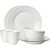 Rörstrand Swedish Grace Start Set 8 Pieces Snow (White) - Servies & serviessets Porselein Snow (White) - 1025894