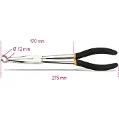 Beta Bougiekap tang, lange bekken, dubbele PVC handgreep 1474DL - 014740015
