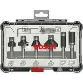Bosch Accesorios 2607017468 6-delige Frezenset in cassette - Afronden en profileren - 6mm