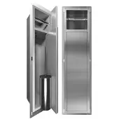 Looox Closed inbouw closetborstel/rolhouder rvs geborsteld