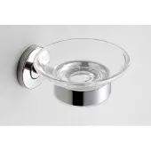 Mueller 304 zeepschaalhouder met glas RVS