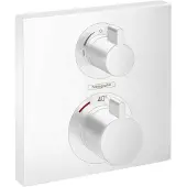 Hansgrohe Ecostat Square afbouwdeel voor inbouwthermostaat wit mat