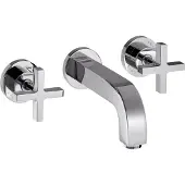 Axor Citterio kleurset voor 3 gats wandkraan met kruisgreep zonder plaat 16cm