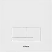 Wisa XS delos glazen bedieningsplaat dualflush Wit