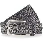 B.belt Riem grijs gemêleerd / zwart